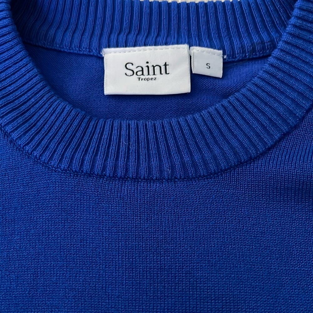 Women's Crewneck Sweater in Royal Blue - Picture 2 of 10